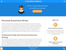 Tablet Screenshot of personalstatementwriter.com