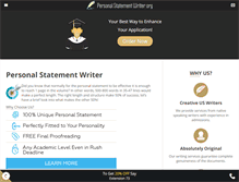 Tablet Screenshot of personalstatementwriter.org